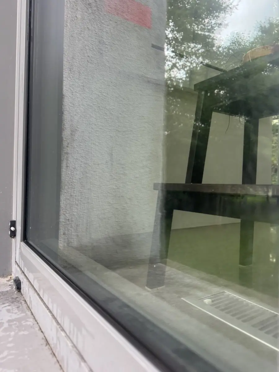 Vitre après nettoyage